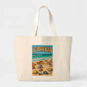 "Florida Strand" Grote Tote Bag (Voorkant)