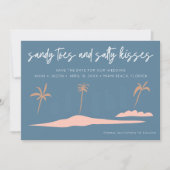 Florida strand huwelijksfoto save the date (Voorkant)
