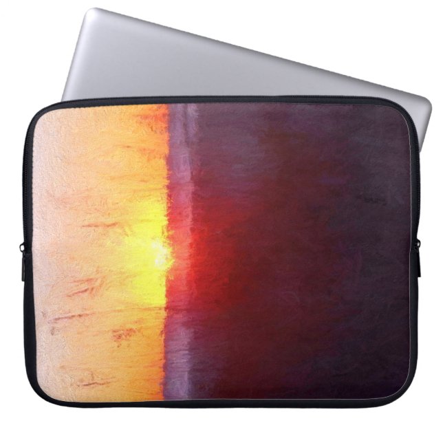 Florida strand scene laptop sleeve (Voorkant)