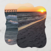 Florida strand uitnodiging (Voorkant / Achterkant)