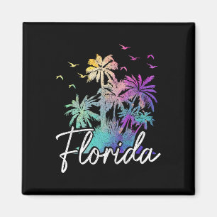 Florida Strand Vintage Miami Tampa Palmbomen Vakan Magneet