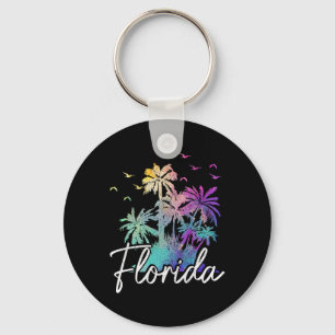 Florida Strand Vintage Miami Tampa Palmboom Vakant Sleutelhanger