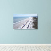 Florida strandfoto anastasia eiland canvas (Insitu (Houten vloer))