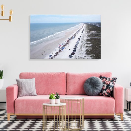 Florida strandfoto anastasia eiland canvas (Insitu (Woonkamer))