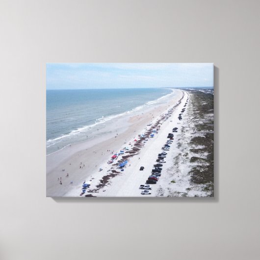 Florida strandfoto anastasia eiland canvas afdruk (Voorkant)
