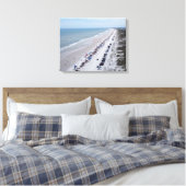 Florida strandfoto anastasia eiland canvas afdruk (Insitu (Slaapkamer))