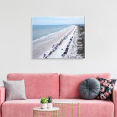 Florida strandfoto anastasia eiland canvas afdruk (Insitu (Woonkamer))