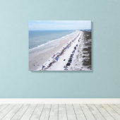 Florida strandfoto anastasia eiland canvas afdruk (Insitu (Houten vloer))