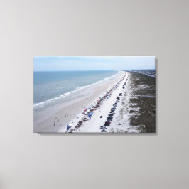Florida strandfoto anastasia eiland canvas afdruk
