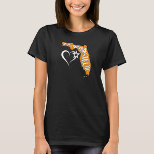 Florida Strong Silhouette Afbeelding Heart Snowbir T-shirt