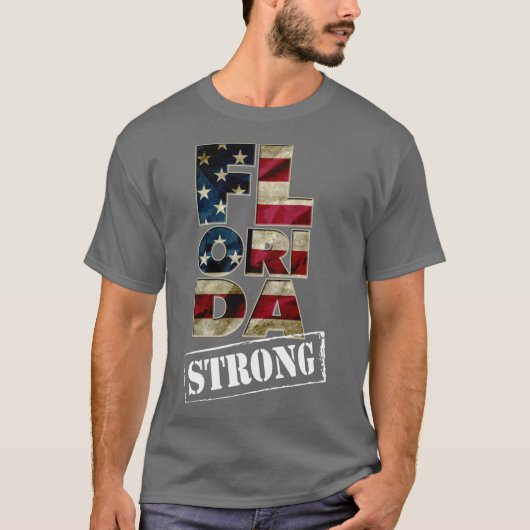 Florida Strong United USA Awesome Design Gift Amer T-shirt (Voorkant)