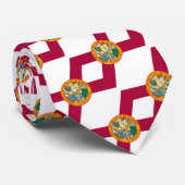 Florida Stropdassen, mode VS, Florida Flag busines Stropdas (Opgerold)