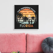 Florida Summer Beach Sunset Canvas Afdruk (Insitu (Woonkamer))