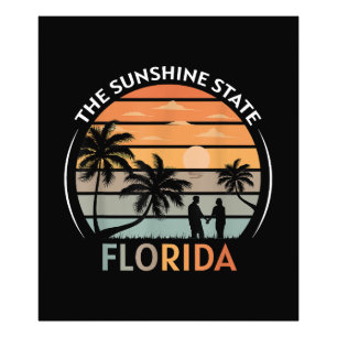 Florida Summer Beach Sunset Foto Afdruk
