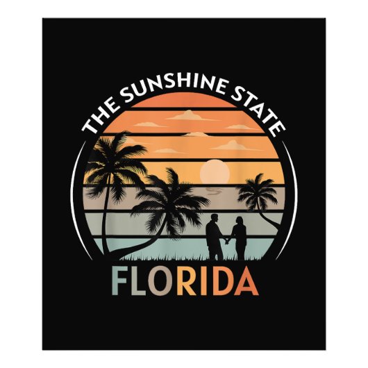Florida Summer Beach Sunset Foto Afdruk (Voorkant)
