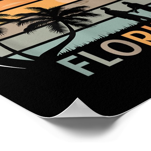 Florida Summer Beach  Sunset Poster (Hoek)