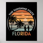 Florida Summer Beach Sunset Poster (Voorkant)