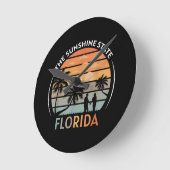Florida Summer Beach  Sunset Ronde Klok (Hoek)