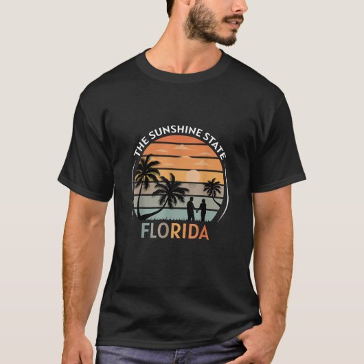Florida Summer Beach Sunset T-shirt (Voorkant)