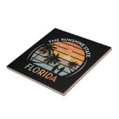 Florida Summer Beach Sunset Tegeltje (Zijkant)