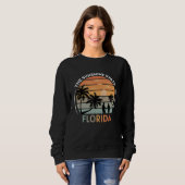 Florida Summer Beach Vintage Sunset  1 Trui (Voorkant volledig)