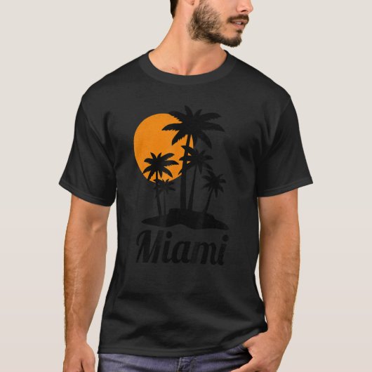 Florida Summer Vacation Beach Trip Miami T-shirt (Voorkant)