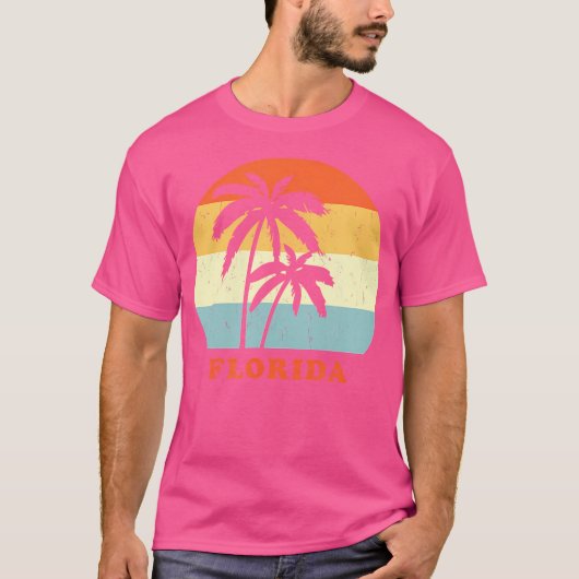 Florida Sun Palm Vakantie T-shirt (Voorkant)