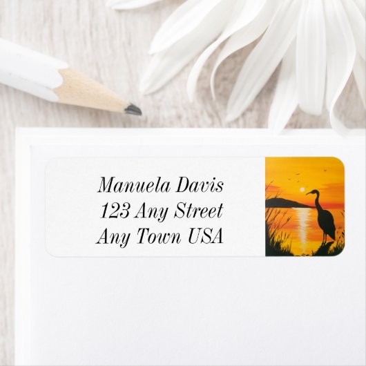 Florida Sunrise Adres Label (Insitu)