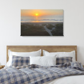 Florida Sunrise Beach Foto Cocoa Beach Florida Canvas Afdruk (Insitu (Slaapkamer))