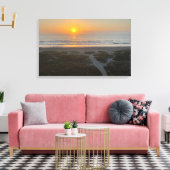 Florida Sunrise Beach Foto Cocoa Beach Florida Canvas Afdruk (Insitu (Woonkamer))
