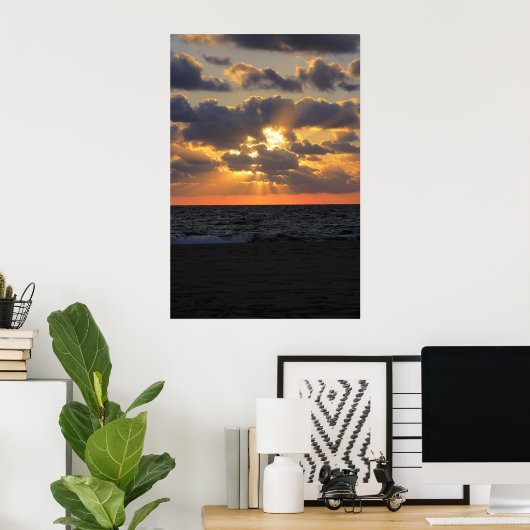 Florida Sunrise Poster (Thuiskantoor)
