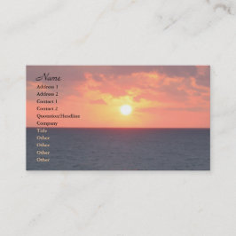 Florida Sunrise Visitekaartje