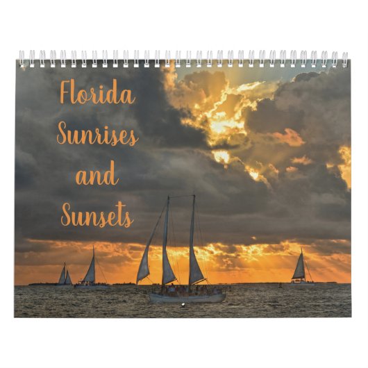 Florida Sunrises en Zonsondergangen Calendar Kalender (Hoes)