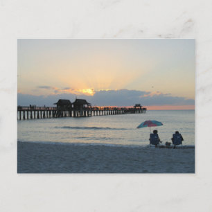 Florida Sunset at Beach Briefkaart