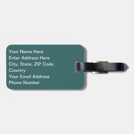 Florida Sunset Bagagelabel (Achterkant horizontaal)