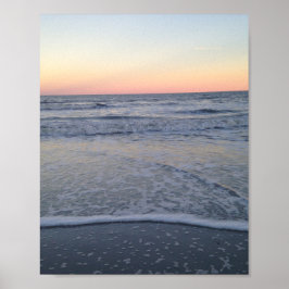Florida Sunset Beach Ocean Photo Poster