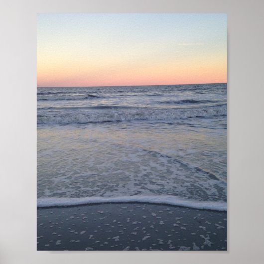 Florida Sunset Beach Ocean Photo Poster (Voorkant)
