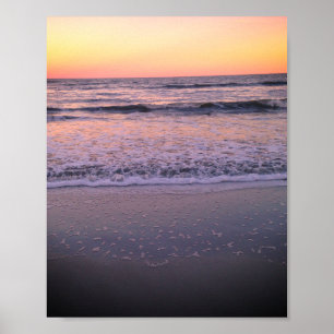 Florida Sunset Beach Ocean Photo Poster