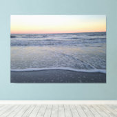 Florida Sunset Beach Ocean Photo Poster Canvas Afdruk (Insitu (Houten vloer))
