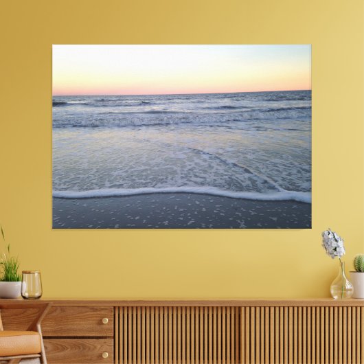 Florida Sunset Beach Ocean Photo Poster Canvas Afdruk (Insitu (Woonkamer))