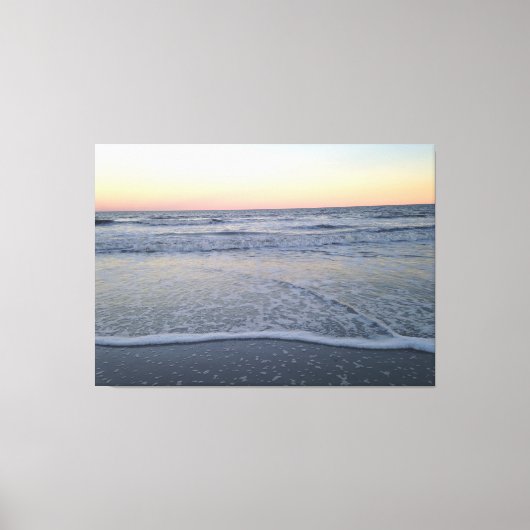 Florida Sunset Beach Ocean Photo Poster Canvas Afdruk (Voorkant)