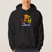 Florida Sunset Beach Retro Premium Hoodie (Voorkant)