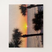 Florida Sunset beroemd gemaakt door Palm Trees Legpuzzel (Verticaal)