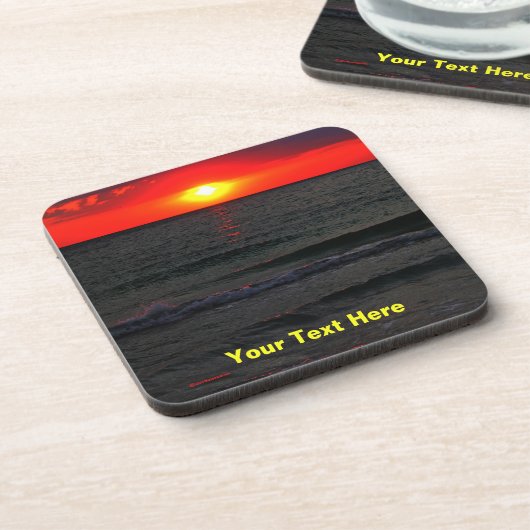 Florida Sunset Bier Onderzetter (Linkerzijde)