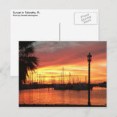 Florida Sunset Briefkaart (Voorkant / Achterkant)