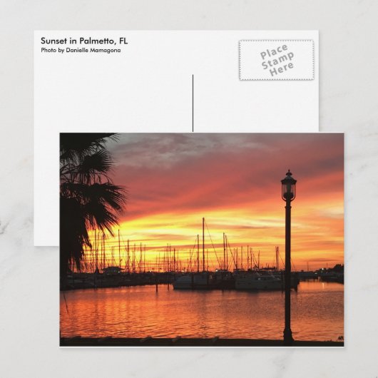 Florida Sunset Briefkaart (Voorkant / Achterkant)