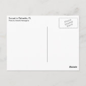 Florida Sunset Briefkaart (Achterkant)