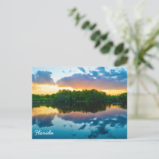 Florida Sunset Briefkaart (Staand voorkant)
