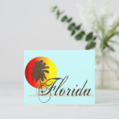 Florida Sunset Briefkaart (Staand voorkant)