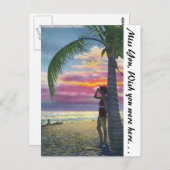 Florida Sunset Briefkaart (Voorkant / Achterkant)